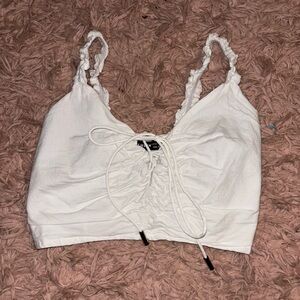 SHEIN white crop top XS